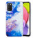 Samsung Galaxy A03s EU Version IMD Shell Pattern TPU Phone Case - Sky Blue Purple Marble