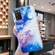 Samsung Galaxy A03s EU Version IMD Shell Pattern TPU Phone Case - Sky Blue Purple Marble