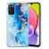 Samsung Galaxy A03s EU Version IMD Shell Pattern TPU Phone Case - Blue Gold Marble