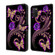 Samsung Galaxy A03s Crystal 3D Shockproof Protective Leather Phone Case - Purple Flower Butterfly