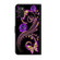 Samsung Galaxy A03s Crystal 3D Shockproof Protective Leather Phone Case - Purple Flower Butterfly