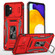 Samsung Galaxy A13 5G Armor PC + TPU Camera Shield Phone Case - Red