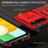 Samsung Galaxy A13 5G Armor PC + TPU Camera Shield Phone Case - Red