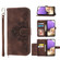 Samsung Galaxy A13 4G / 5G Skin-feel Flowers Embossed Wallet Leather Phone Case - Brown