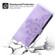 Samsung Galaxy A13 4G / 5G Skin-feel Flowers Embossed Wallet Leather Phone Case - Purple