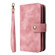 Samsung Galaxy A13 5G / 4G Multifunctional Card Slot Zipper Wallet Leather Phone Case - Rose Gold
