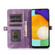 Samsung Galaxy A13 4G / 5G Zipper Card Slot Buckle Wallet Leather Phone Case - Purple