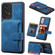 Samsung Galaxy A13 4G/5G Skin Feel Dream Anti-theft Brush Shockproof Portable Skin Card Bag Phone Case - Peacock Blue