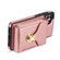 Samsung Galaxy A13 5G / 4G Zipper Hardware Card Wallet Phone Case - Rose Gold