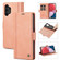 Samsung Galaxy A13 4G/5G / A04 / A04s LC.IMEEKE Skin-friendly Card Slots Leather Phone Case - Rose Gold