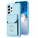 Samsung Galaxy A13 4G/5G BF29 Organ Card Bag Ring Holder Phone Case - Blue