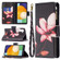 Samsung Galaxy A13 5G Colored Drawing Pattern Zipper Horizontal Flip Phone Leather Case with Holder & Card Slots & Wallet - Lotus