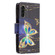 Samsung Galaxy A13 5G Colored Drawing Pattern Zipper Horizontal Flip Phone Leather Case with Holder & Card Slots & Wallet - Big Butterfly
