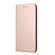 Samsung Galaxy A13 5G Carbon Fiber Texture Flip Holder Leather Phone Case - Rose Gold