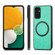 Samsung Galaxy A13 5G Solid Color Leather Skin Back Cover Phone Case - Green