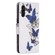 Samsung Galaxy A13 5G Colored Drawing Pattern Horizontal Flip Phone Leather Case with Holder & Card Slots & Wallet - Blue Butterflies