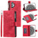 Samsung Galaxy A13 4G/5G / A04S Multi-Card Totem Zipper Leather Phone Case - Red