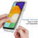 Samsung Galaxy A13 5G PC+TPU Transparent Painted Phone Case - White Flower