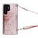 Samsung Galaxy A13 5G / A04s Crocodile Texture Lanyard Card Slot Phone Case - Rose Gold