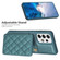 Samsung Galaxy A13 5G / 4G BF25 Square Plaid Card Bag Holder Phone Case - Green