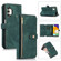 Samsung Galaxy A13 4G / 5G / A04 / A04s Dream 9-Card Wallet Zipper Bag Leather Phone Case - Green