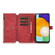 Samsung Galaxy A13 4G / 5G / A04 / A04s Dream 9-Card Wallet Zipper Bag Leather Phone Case - Red