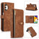 Samsung Galaxy A13 4G / 5G / A04 / A04s Dream 9-Card Wallet Zipper Bag Leather Phone Case - Brown