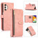 Samsung Galaxy A13 4G / 5G / A04 / A04s Dream 9-Card Wallet Zipper Bag Leather Phone Case - Pink