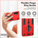 Samsung Galaxy A13 5G / A04s Variety Brave Armor Finger Loop Holder Phone Case - Red
