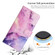 Samsung Galaxy A13 5G Crossbody Painted Marble Pattern Leather Phone Case - Purple