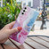 Samsung Galaxy A13 5G IMD Marble Pattern TPU Phone Case - Pink Blue