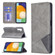 Samsung Galaxy A13 5G Prismatic Invisible Magnetic Horizontal Flip Phone Leather Case with Holder & Card Slots & Photo Frame - Grey