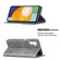 Samsung Galaxy A13 5G Prismatic Invisible Magnetic Horizontal Flip Phone Leather Case with Holder & Card Slots & Photo Frame - Grey