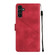 Samsung Galaxy A13 5G /A04 4G/A04e Skin-feel Embossed Leather Phone Case - Red
