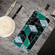 Samsung Galaxy A13 5G Marble Pattern Shockproof TPU Phone Case - Rhombus Dark Green