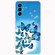 Samsung Galaxy A13 5G Painted Pattern Transparent TPU Phone Case - Blue Butterfly
