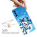 Samsung Galaxy A13 5G Painted Pattern Transparent TPU Phone Case - Blue Butterfly