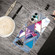 Samsung Galaxy A13 5G Abstract Marble Pattern TPU Phone Protective Case - Colored Triangles