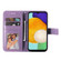 Samsung Galaxy A13 5G 7-petal Flowers Embossing Horizontal Flip Leather Phone Case with Holder & Card Slots - Light Purple