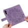 Samsung Galaxy A13 5G 7-petal Flowers Embossing Horizontal Flip Leather Phone Case with Holder & Card Slots - Light Purple