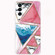 Samsung Galaxy A13 5G Abstract Marble Pattern TPU Phone Protective Case - Blue Red Triangle