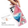 Samsung Galaxy A13 5G Abstract Marble Pattern TPU Phone Protective Case - Blue Red Triangle