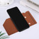 Samsung Galaxy A13 5G Skin Feel PU + TPU + PC Back Cover Shockproof Phone Case with Card Slots & Holder & Photo Frame - Brown