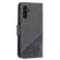 Samsung Galaxy A13 5G Matching Color Crocodile Texture Leather Phone Case with Holder & Card Slots & Wallet - Black