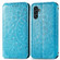 Samsung Galaxly A13 5G Blooming Mandala Embossed Magnetic Horizontal Flip Leather Case with Holder & Card Slots & Wallet - Blue