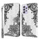 Samsung Galaxy A04S / A13 / A13 5G 3D Painting Pattern TPU + PU Phone Case - Diagonal Black Flower