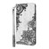 Samsung Galaxy A04S / A13 / A13 5G 3D Painting Pattern TPU + PU Phone Case - Diagonal Black Flower