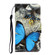 Samsung Galaxy A13 5G 3D Colored Drawing Horizontal Flip Leather Phone Case with Holder & Card Slots & Wallet - A Butterfly