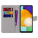 Samsung Galaxy A13 5G Coloured Drawing Cross Texture Horizontal Flip Leather Phone Case with Holder & Card Slots & Wallet & Lanyard - Colorful Clouds