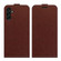 Samsung Galaxy A13 5G R64 Texture Vertical Flip Leather Case with Card Slots & Photo Frame - Brown